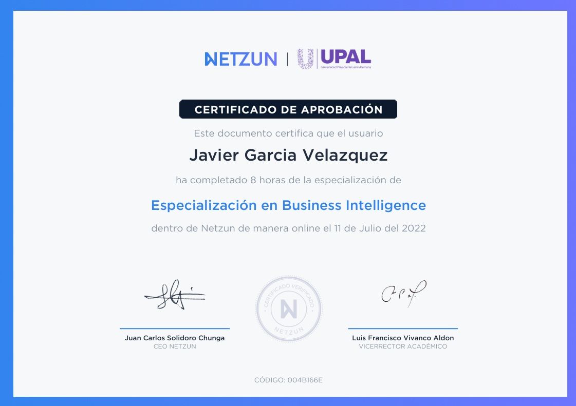 Especialización en Business Intelligence