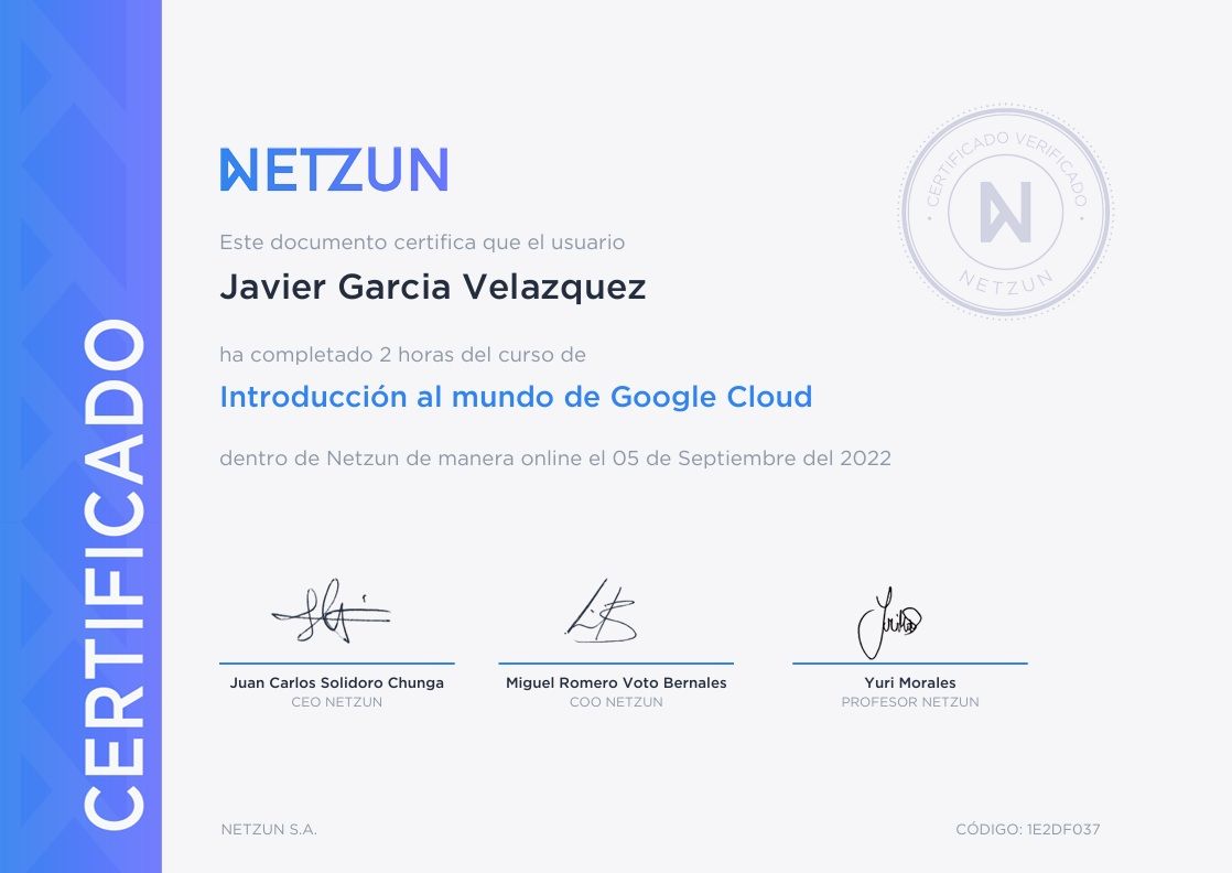 Introducción al mundo de Google Cloud