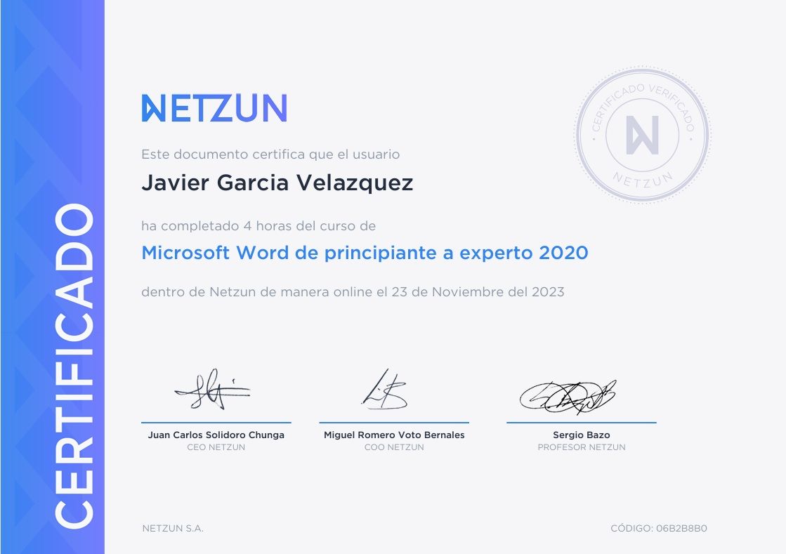 Microsoft Word de principiante a experto 2020